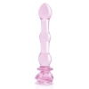 GLAZE GLASS ROSEBUD BEADED DILDO