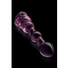 GLAZE GLASS ROSEBUD BEADED DILDO