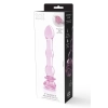 GLAZE GLASS ROSEBUD BEADED DILDO
