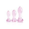 GLAZE GLASS ROSEBUD ANAL TRANING SET