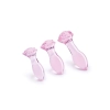 GLAZE GLASS ROSEBUD ANAL TRANING SET