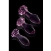 GLAZE GLASS ROSEBUD ANAL TRANING SET