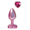 Korek analny Gleaming Love aluminium różowy mały