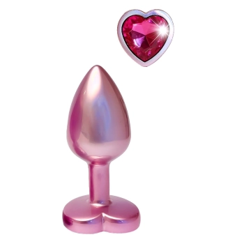 Korek analny Gleaming Love aluminium różowy mały