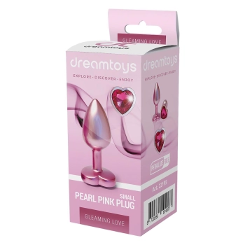 Korek analny Gleaming Love aluminium różowy mały