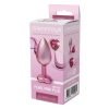 Korek analny Gleaming Love aluminium perłowy różowy medium