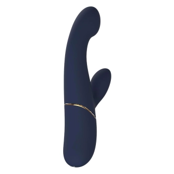 Wibrator króliczek duo Hestia ciemnoniebieski silikonowy USB 21 cm Dreamtoy
