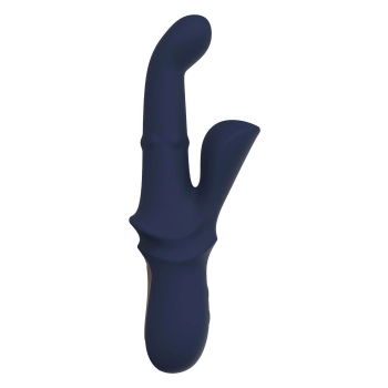 Wibrator króliczek Dreamtoys Iris Duo z kuleczkami niebieski