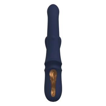 Wibrator króliczek Dreamtoys Iris Duo z kuleczkami niebieski