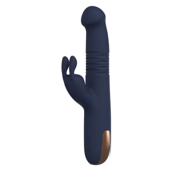 Wibrator króliczek Dreamtoys Goddess Phaedra ciemnoniebieski USB 22 cm