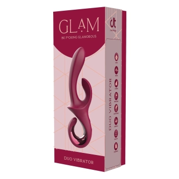 Wibrator króliczek Glam Duo Dreamtoys silikonowy USB 22 cm