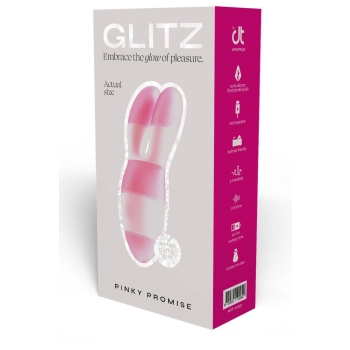 Stymulator podróżny Glitz Pinky Promise różowy USB 9 cm