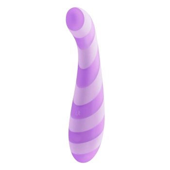 Wibrator punktu G Glitz Purple Pleasure fioletowy USB 15,7 cm