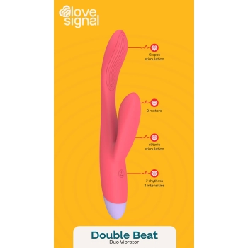 Wibrator króliczek Double Beat Dream Toys silikonowy USB
