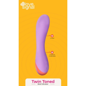 Wibrator silikonowy Twin Toned Dream Toys USB 19 cm