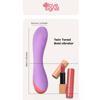 Wibrator silikonowy Twin Toned Dream Toys USB 19 cm