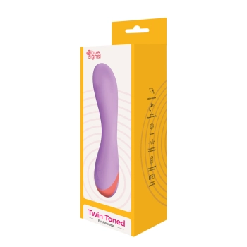 Wibrator silikonowy Twin Toned Dream Toys USB 19 cm