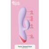 Wibrator króliczek silikonowy Twin Toned Duo Dream Toys USB 19 cm