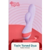 Wibrator króliczek silikonowy Twin Toned Duo Dream Toys USB 19 cm