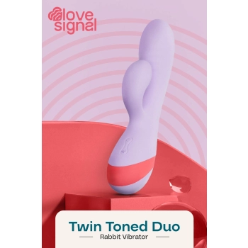 Wibrator króliczek silikonowy Twin Toned Duo Dream Toys USB 19 cm