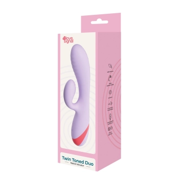 Wibrator króliczek silikonowy Twin Toned Duo Dream Toys USB 19 cm