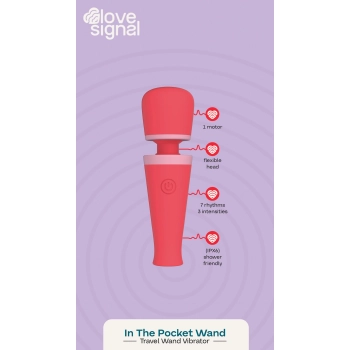 Wibrator silikonowy In The Pocket Wand Dream Toys USB