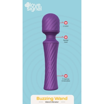 Masażer wibrujący Dream Toys Buzzing Wand silikonowy USB
