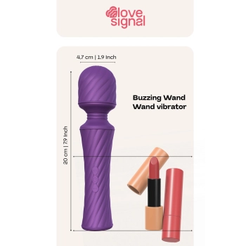 Masażer wibrujący Dream Toys Buzzing Wand silikonowy USB