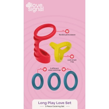 Zestaw pierścieni silikonowych Dream Toys Long Play Love Set