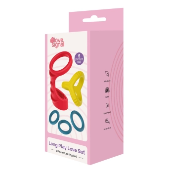 Zestaw pierścieni silikonowych Dream Toys Long Play Love Set