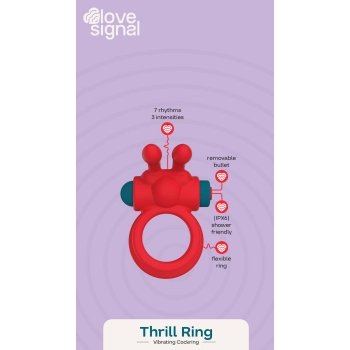 Pierścień erekcyjny wibrujący Dream Toys Thrill Ring USB