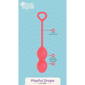 Kulki miłosne Playful Drops Dream Toys silikonowe 17,5 cm