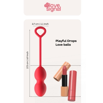 Kulki miłosne Playful Drops Dream Toys silikonowe 17,5 cm