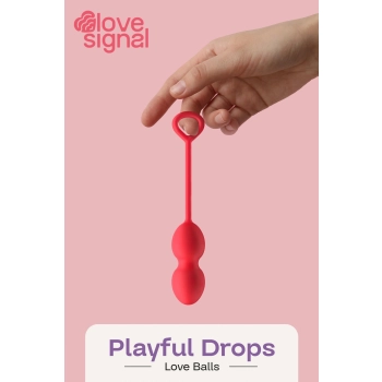 Kulki miłosne Playful Drops Dream Toys silikonowe 17,5 cm