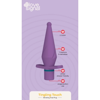 Korek analny wibrujący Tingling Touch Dream Toys silikonowy 13 cm USB