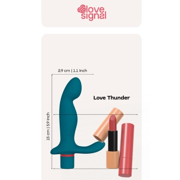 Masażer prostaty Love Thunder Dream Toys silikonowy USB 15 cm