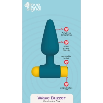 Korek analny wibrujący Wave Buzzer Dream Toys silikonowy USB 10 cm