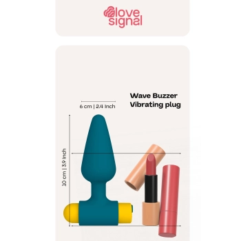 Korek analny wibrujący Wave Buzzer Dream Toys silikonowy USB 10 cm