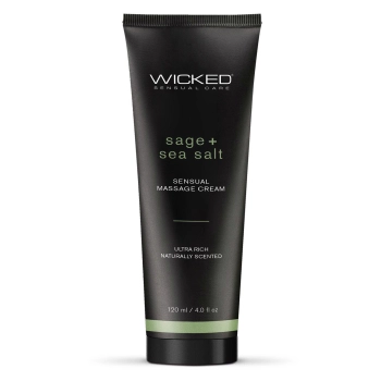 WICKED SENSUAL MASSAGE CREAM 120ML SAGE AND SEASAL SCENTED