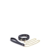 BONDAGE COUTURE COLLAR AND LEASH BLUE