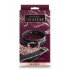 BONDAGE COUTURE COLLAR AND LEASH BLACK