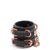 BONDAGE COUTURE WRIST CUFFS BLACK