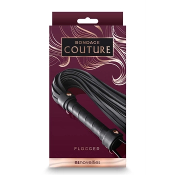 BONDAGE COUTURE FLOGGER BLACK