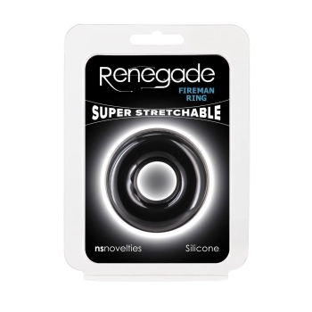 RENEGADE FIREMAN RING MEDIUM BLACK