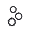 STAY HARD BEADED COCKRINGS BLACK