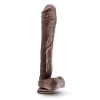 DR. SKIN MR. ED 13INCH DILDO CHOCOLATE