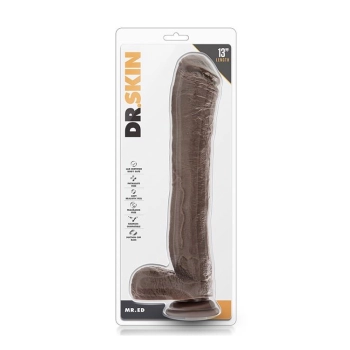 DR. SKIN MR. ED 13INCH DILDO CHOCOLATE