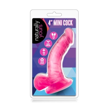 NATURALLY YOURS 4INCH MINI COCK PINK