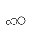 PERFORMANCE VS4 COCK RING SET BLACK