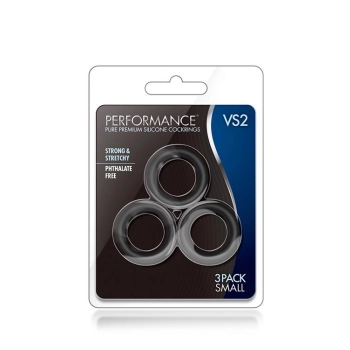PERFORMANCE VS2 COCK RINGS SMALL BLACK